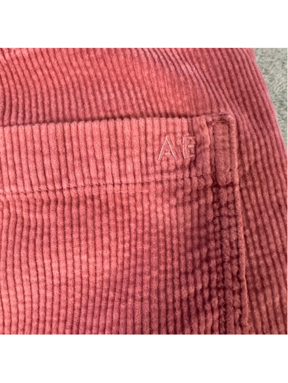 American Eagle Super High-Rise Baggy Wide Leg Curdoroy Pant Pink Size 10 - Picture 13 of 13